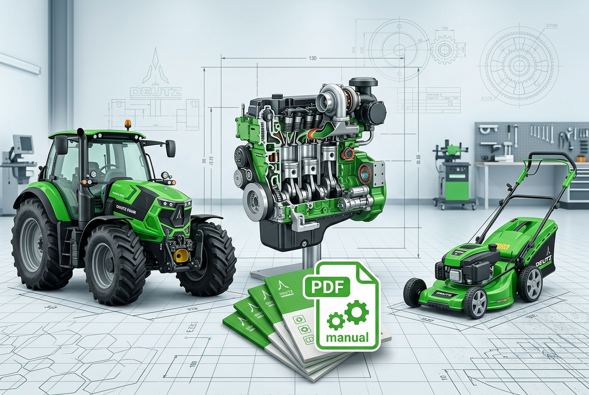 Deutz Manuals for Tractors, Engines and Mowers (PDF)