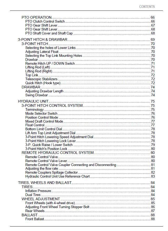 Kubota M100GX / M110GX / M126GX / M135GX Tractor Operators Manual 2012