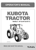 Kubota M7132 / M7152 / M7172 M7002 Tier 4 Tractor Operators Manual 2019