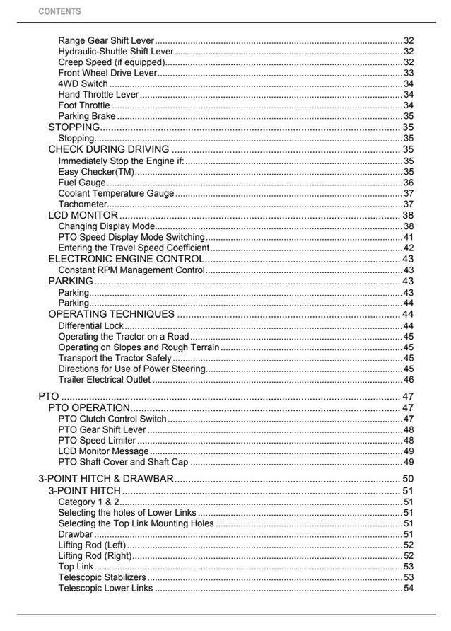Kubota M6060 / M7060 Tractor Operators Manual