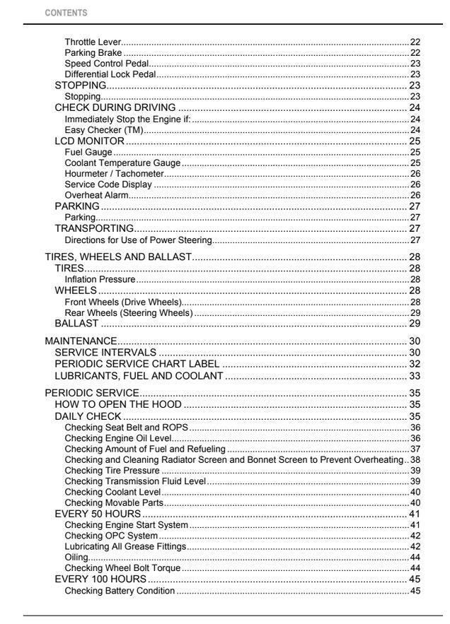 Kubota F2890 / F3690 Front Mower Operators Manual