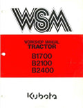 Kubota Tractor Manual: B1700, B2100, B2400 - Repair & Maintenance