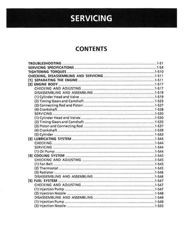 Kubota Tractor Manual: B1700, B2100, B2400 - Repair & Maintenance