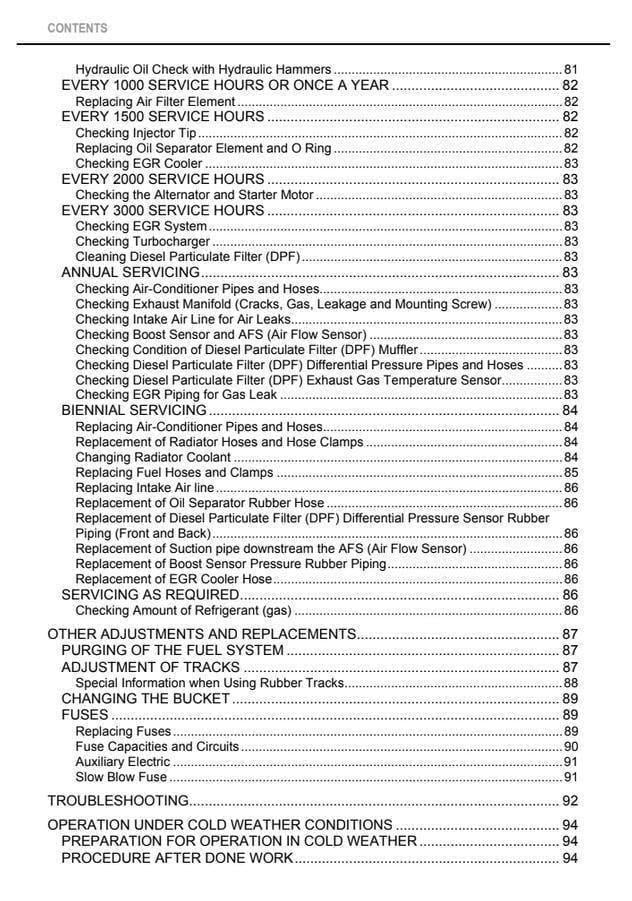 Kubota KX040-4 Excavator Manual - Operator and Maintenance Guide PDF