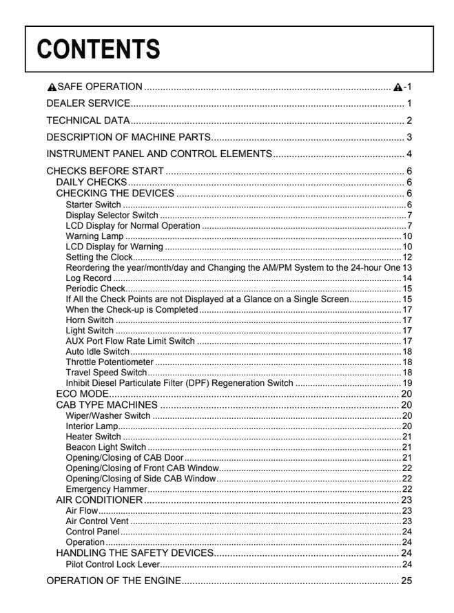 Kubota KX040-4 Excavator Manual - Operator and Maintenance Guide PDF
