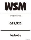 Kubota G23 G26 Mower Workshop Manual - Repair and Service PDF