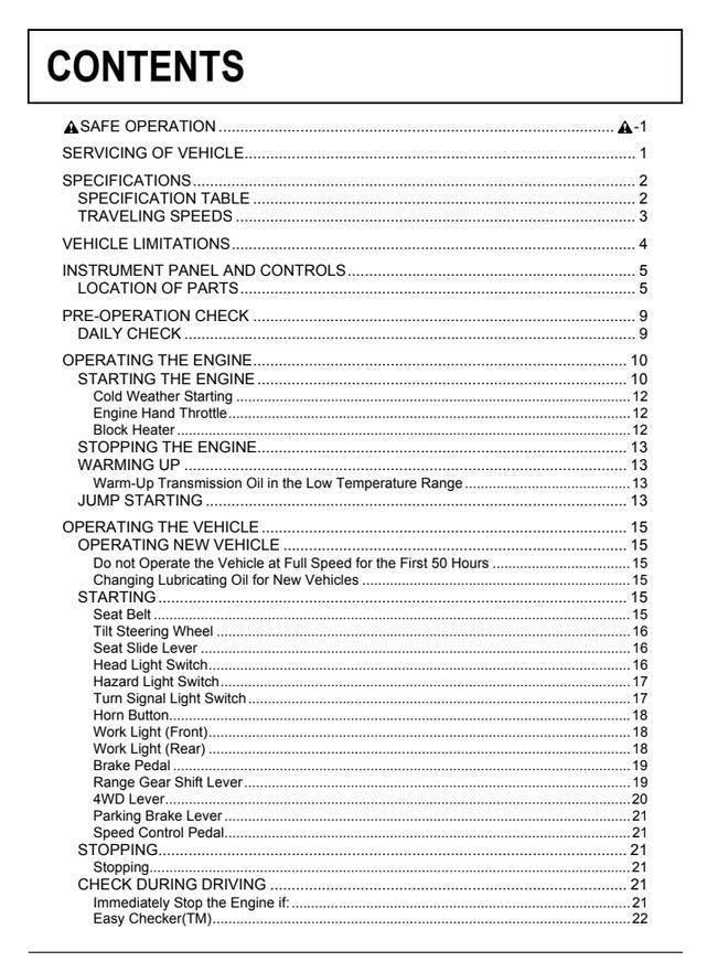 Kubota RTV-X1100C Manual: Utility Vehicle Guide - Digital PDF