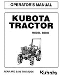 Kubota B6000 Tractor Operators Manual