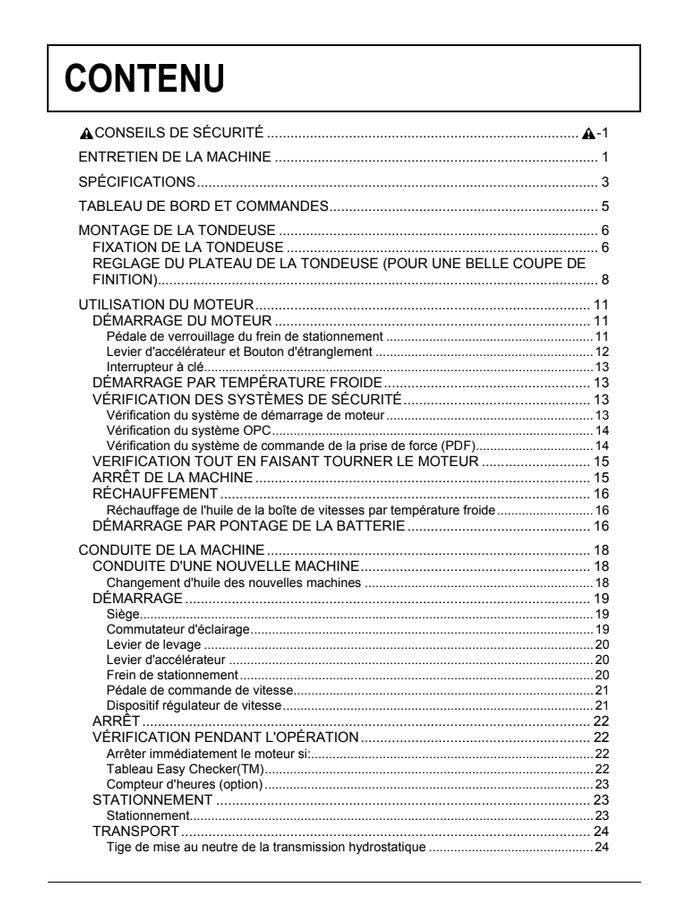 Kubota T-Series Lawn Tractor Manual - User Guide for T1880, T2080, T2380