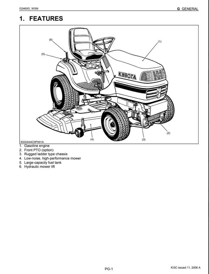 Kubota Garden Tractor Manual - Service and Repair for G2160 Series