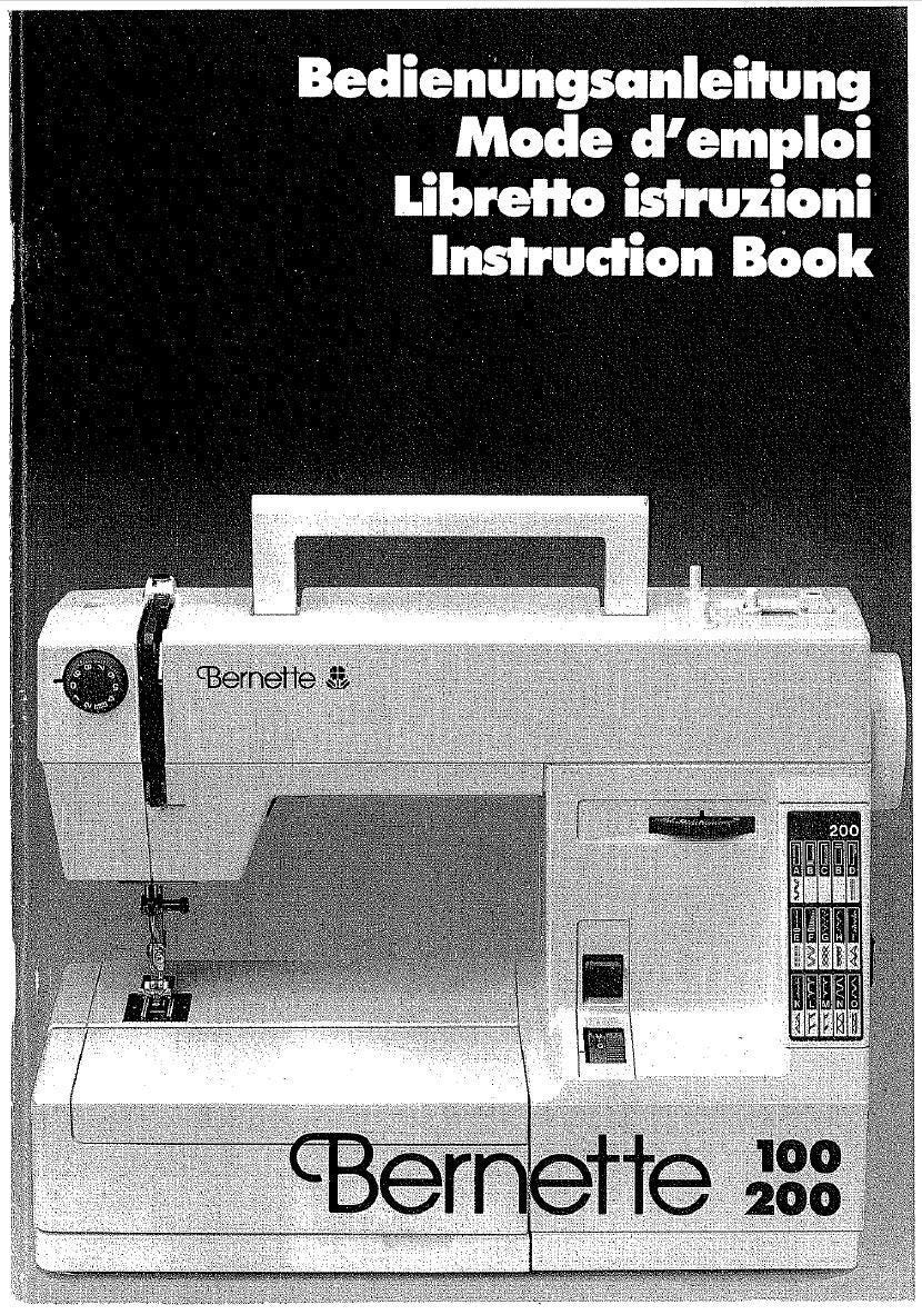 Bernina Bernette Sewing Manual (Models 100 & 200, PDF Download)