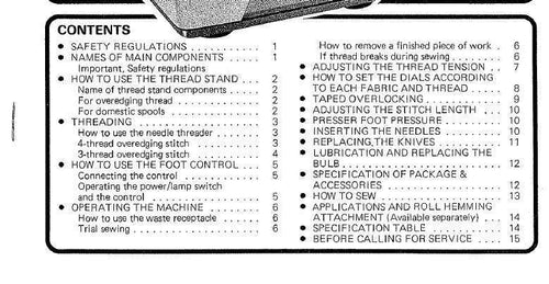 Bernette MO-234 Serger Manual - Easy Threading and Stitch Guide