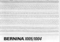 Bernina Sewing Machine Manual: 1004 & 1005 Models - User Guide PDF