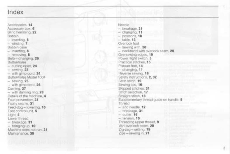 Bernina Sewing Machine Manual: 1004 & 1005 Models - User Guide PDF