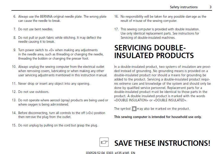 Bernina Activa Sewing Manual: 135 S & 145 S User Guide PDF