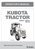 Front cover of a Kubota tractor operator's manual, with the title 'OPERATOR'S MANUAL,' 'KUBOTA TRACTOR,' model numbers M5091N and M5101N, a black-and-white line drawing of a tractor, and the Kubota logo at the bottom.