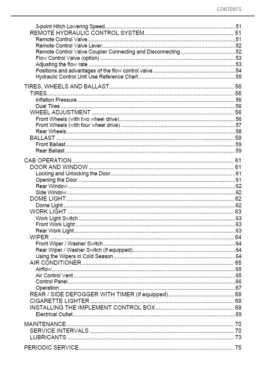 Kubota M8540 / M9540 Cab Tractor Operators Manual (2008 Edition)