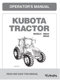 Kubota M8540 / M9540 Cab Tractor Operators Manual (2008 Edition)