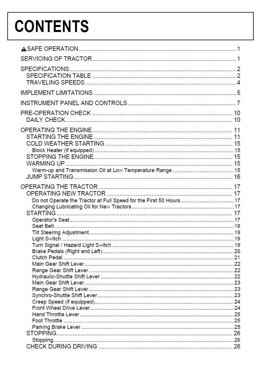 Kubota M6040 / M7040 / M8540 / M9540 Cab Tractor Operators Manual (2009 Edition)