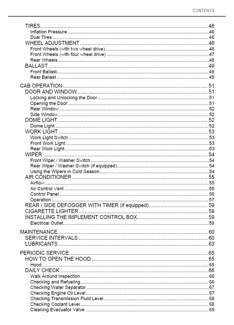 Kubota M6040 / M7040 / M8540 / M9540 Cab Tractor Operators Manual (2009 Edition)