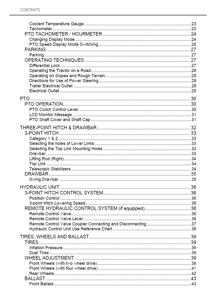 Kubota M7040SU / M7040SUD Tractor Operators Manual (2009 Edition)