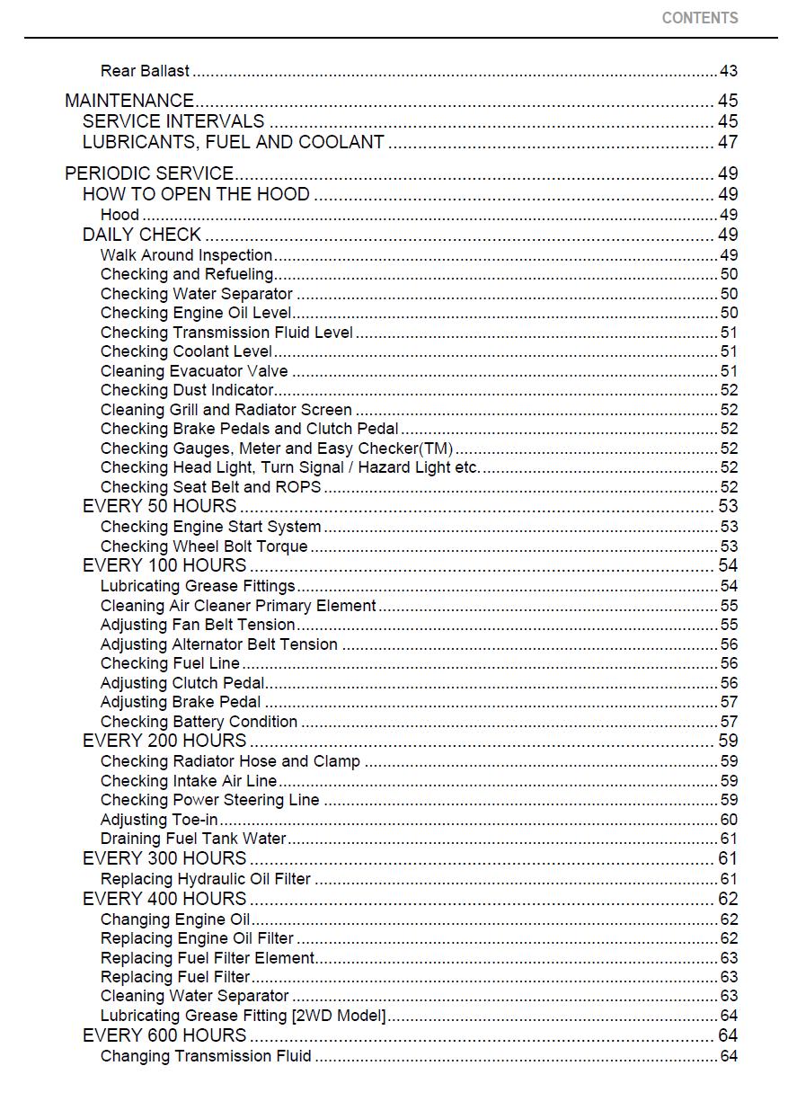 Kubota M7040SU / M7040SUD Tractor Operators Manual (2009 Edition)