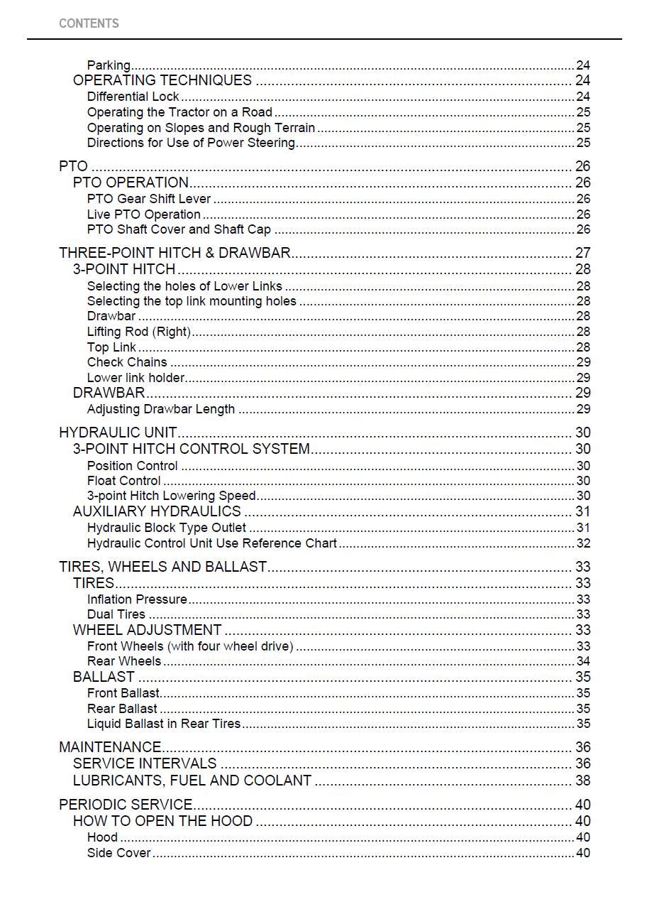 Kubota L3200 / L3800 Tractor Operators Manual (2012 Edition)