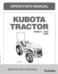 Kubota L3200 / L3800 Tractor Operators Manual (2012 Edition)