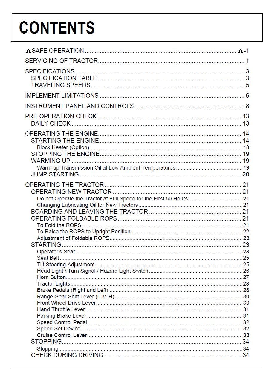 Kubota B3150 / B3150SU Tractor Operators Manual (2014 Edition)