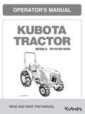 Kubota B3150 / B3150SU Tractor Operators Manual (2014 Edition)