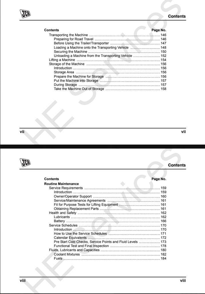 JCB 8026CTS / 8025ZTS / 8030ZTS / 8035ZTS Excavator Operator's Manual (2011 Edition) PDF Download