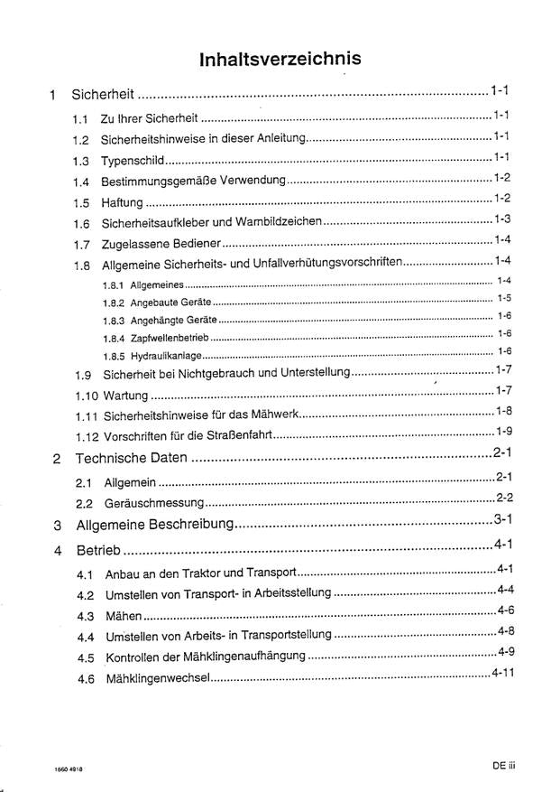 Deutz-Fahr KM 22 / KM 24 Drum Mower Operation Manual (1995 Edition) PDF Download