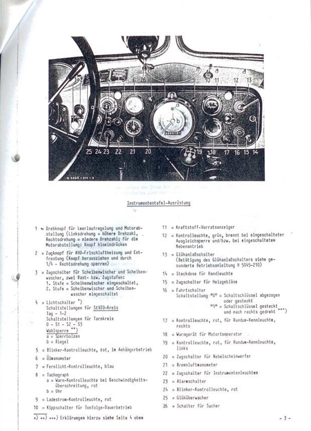 Magirus-Deutz F Mercur 125 A Chassis Supplementary Operating Manual (1962) PDF Download