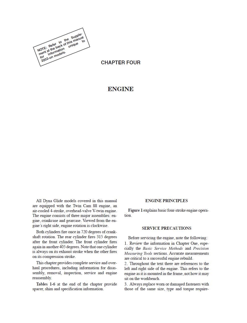 Harley-Davidson Dyna Glide Twin Cam 88 Models Repair & Service Manual (1999-2005) PDF Download