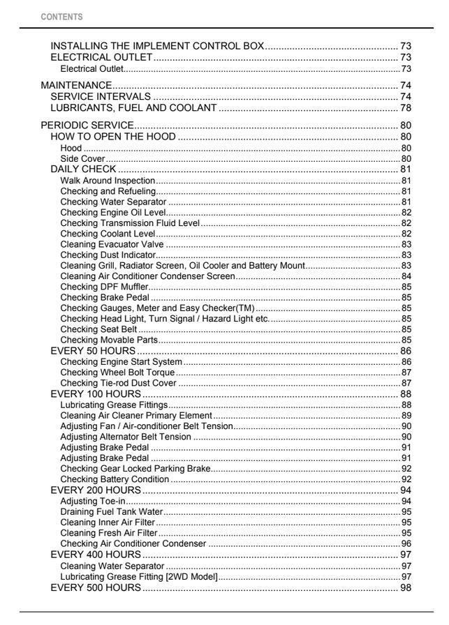 Kubota M6060 / M7060 Tractor Operators Manual