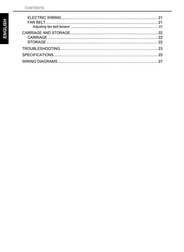 Kubota D905E / D1105TE / V1305E / D1005E / V1205E / D1105E / V1205TE / V1505TE Diesel Engine Operators Manual