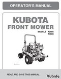 Kubota F2890 / F3690 Front Mower Operators Manual
