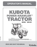Kubota M5N-091 Power Krawler Tractor Operators Manual