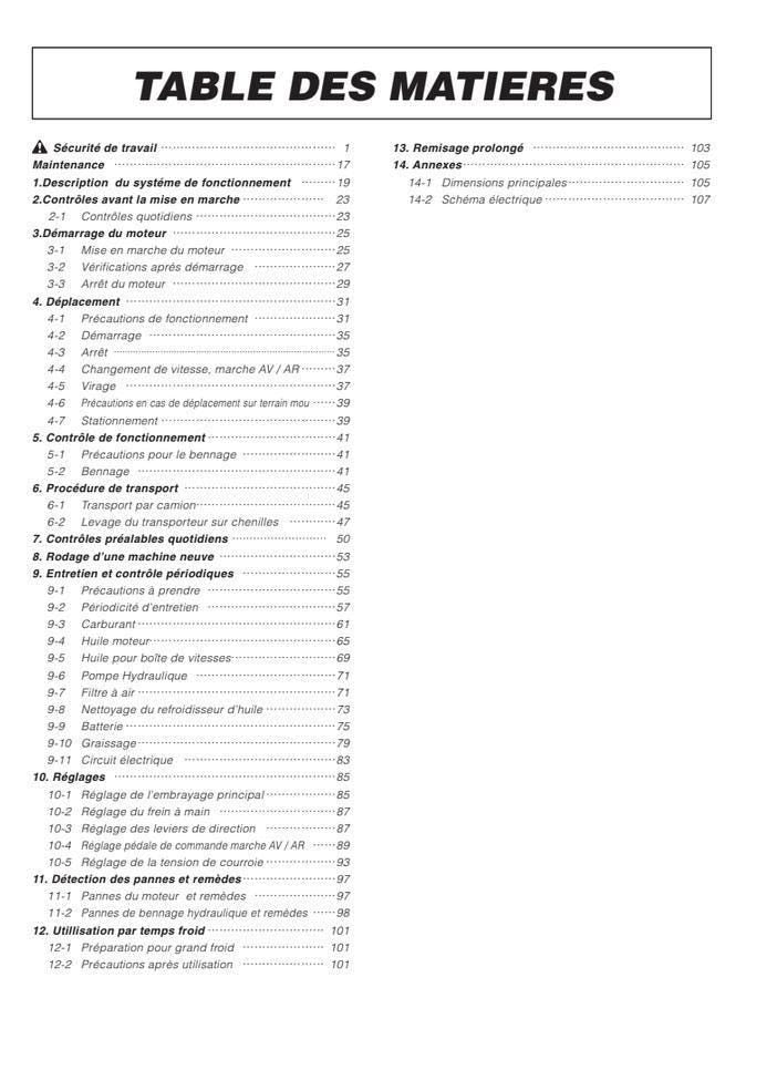 Kubota KC70 Dumper Operator Manual (Digital PDF, Maintenance & Use)