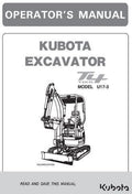 Kubota U17-3 Excavator Manual: Operator Guide for Tier 4 Compact Model