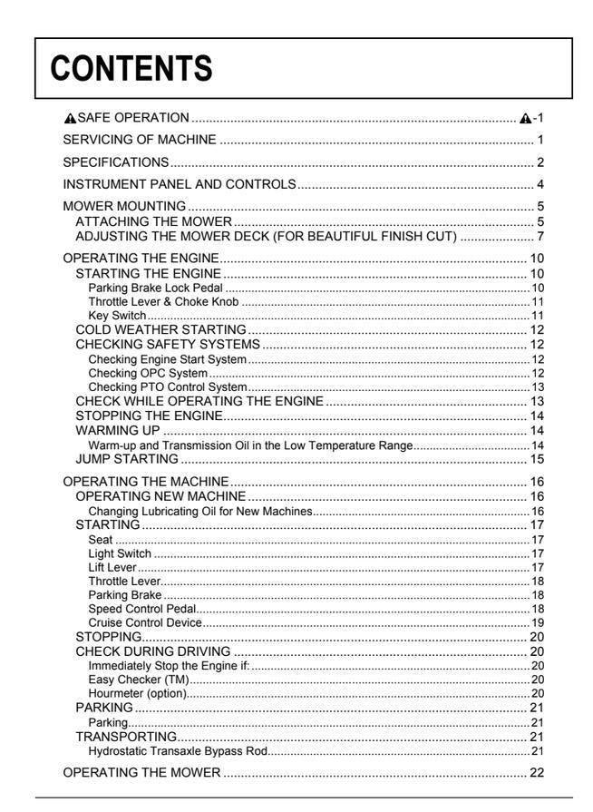 Kubota Lawn Tractor Manual - T1880, T2080, and T2380 Guide