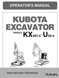 Kubota Excavator Manual: KX057-4 & U55-4 - Digital PDF Guide