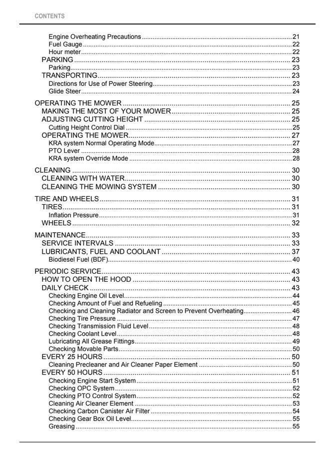 Kubota Tractor Manual: Lawn and Garden Tractors (GR2020G, GR2120 Series)