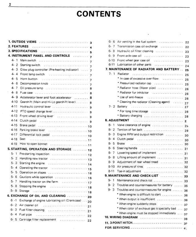 Kubota B6000 Tractor Operators Manual
