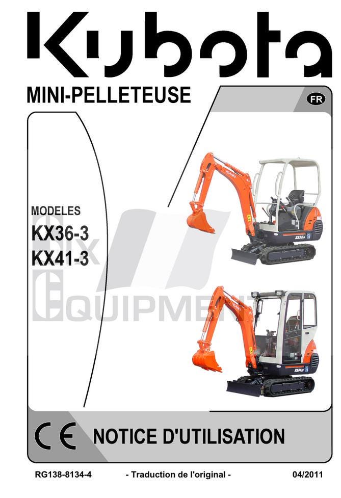 Kubota Mini Excavator Guide: KX36-3 and KX41-3 (PDF Download)