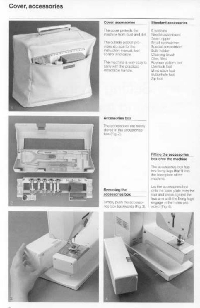 Bernina 1001 Electronic sewing machine user manual