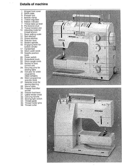 Bernina 1031DC Sewing Machine Manual (Electronic, PDF Download)