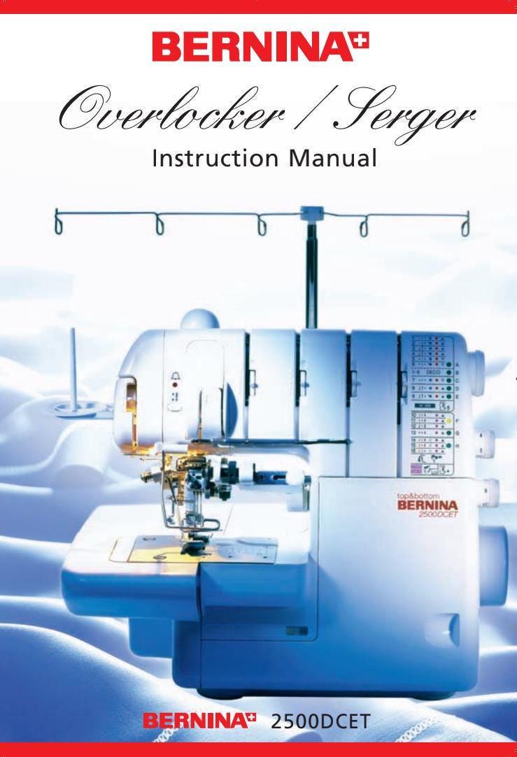 Bernina Serger Manual - 2500DCET Overlocker PDF Guide