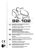 Ride-On Lawnmower Manual: Stiga 92-102 Series - Digital PDF