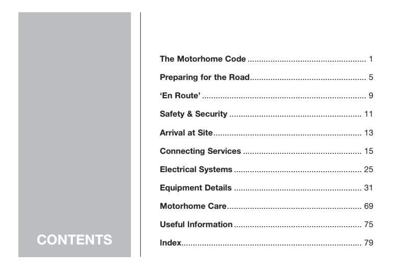 Swift Bessacarr Fiat Motorhome Manual: 1999-2000 Owners Guide